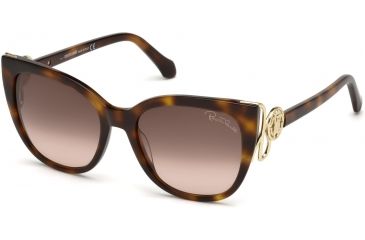 Image of Roberto Cavalli RC1063 Sunglasses - Dark Havana Frame Color, Gradient Brown Lens Color