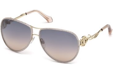 Image of Roberto Cavalli RC1067 Sunglasses - Gold Frame Color, Blu Mirror Lens Color