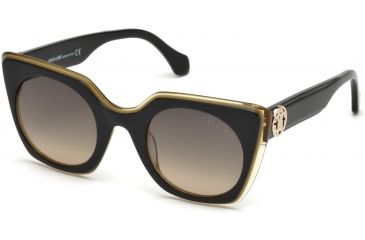 Image of Roberto Cavalli RC1068 Sunglasses - Black Frame Color, Gradient Smoke Lens Color