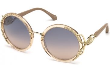 Image of Roberto Cavalli RC1076 Sunglasses - Shiny Pink Frame Color, Blu Mirror Lens Color