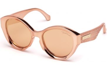 Image of Roberto Cavalli RC1099 Sunglasses - Shiny Pink Frame Color, Brown Mirror Lens Color