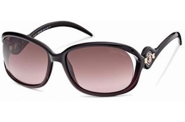 Image of Roberto Cavalli RC576S Sunglasses - Black Frame Color, Gradient / Mirror Violet Lens Color
