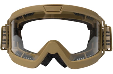 Image of Rothco ANSI Ballistic OTG Goggle System, Interchangeable Smoke/Clear/Yellow Lenses, Coyote Brown Frame, 10738-CoyoteBrown