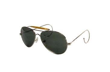 Image of Rothco Aviator Air Force Style Sunglasses, Green, Military Printed Case and Box, 10200-Green-MilitaryPrintedCaseBox