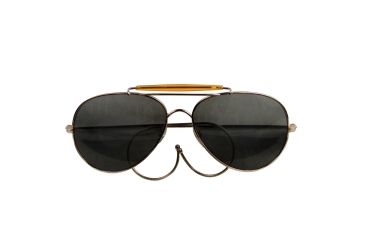 Image of Rothco Aviator Air Force Style Sunglasses, Smoke, Military Printed Case and Box, 10200-Smoke-MilitaryPrintedCaseBox