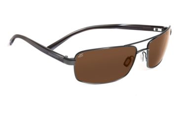 Image of Serengeti Pareto Sunglasses - Satin Gold Frame, Polar PhD Drivers Gold Lenses 7571