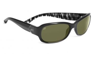 Image of Serengeti Pareto Sunglasses - Satin Black Frame, Polar PhD 555nm Lenses 7573
