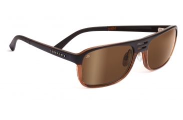Image of Serengeti Volterra Sunglasses - Shiny Silver/Black Ivory Frame, 555nm Polarized Lenses 7595