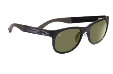 Image of Serengeti Trapani Sunglasses - Shiny Gunmetal/Gray Stripe Frame, Drivers Polarized Lenses 7598