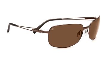 Image of Serengeti San Remo Sunglasses - Satin Black/Gray Stripe Frame, Drivers Polarized Lenses 7605