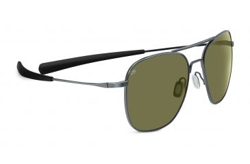 Image of Serengeti Aerial Sunglasses, Shiny Hematite Frame, Polarized 555nm Lens, 7978