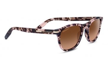 Image of Serengeti Andrea Sunglasses,Pink Tortoise Frame,Gradient Drivers Round Lens 8466