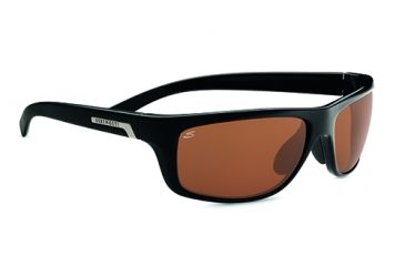Image of Serengeti Assisi Single Vision Prescription Sunglasses, Shiny Satin Black Frame-7753SV