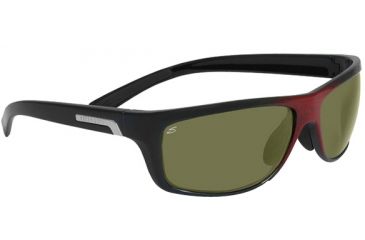 Image of Serengeti Assisi Single Vision Rx Sunglasses Shiny Red Granite Frame 7613