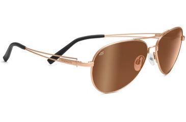 Image of Serengeti Brando Sunglasses Velvet Gold Frame Drivers Gold Polarized Lenses 7700