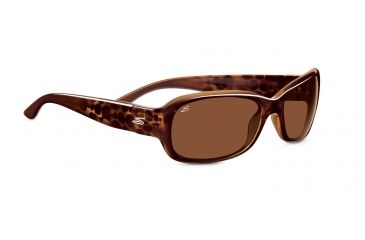 Image of Serengeti Nico Sunglasses - Satin Dark Brown/Shiny Cognac Frame, Drivers Gold Polarized Lenses 7643