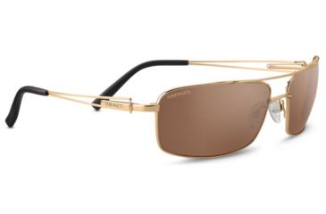 Image of Serengeti Dante Single Vision Prescription Sunglasses, Shiny Bold Gold Frame, Polarized, Photochromic, 8566SV