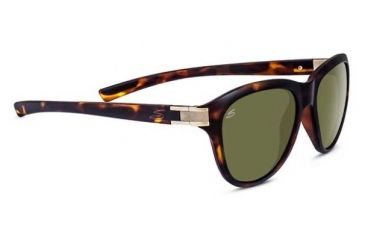 Image of Serengeti Elba Single Vision Prescription Sunglasses, Satin Dark Tortoise/Satin Brass Frame, 8329SV