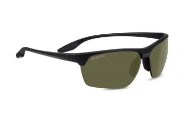 Image of Serengeti Linosa Sunglasses, Satin Black, Polar PhD 555nm, 8506