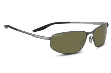 Image of Serengeti Matera Single Vision Prescription Sunglasses, Brushed Gunmetal Frame, Polarized, Photochromic, 8726SV