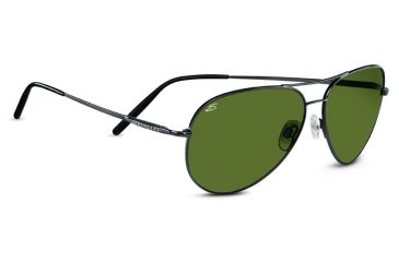 Image of Serengeti Medium Aviator Progressive Rx Sunglasses - Shiny Gun Frame