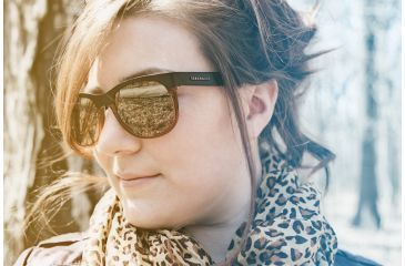 Image of Serengeti Milano Sunglasses - Satin Dark Brown/Shiny Cognac Frame, Drivers Gold Polarized Lenses 7662