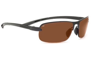 Image of Serengeti Strato Single Vision Rx Sunglasses Shiny Dark Gunmetal Frame 7682