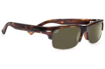 Image of Serengeti Vasio Sunglasses 7376, Dark Tortoise Frame, Polarized 555nm Lens