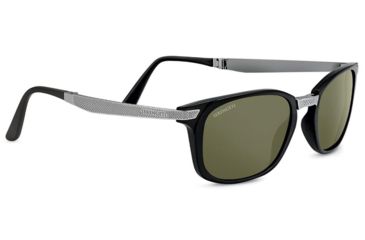 Image of Serengeti Volare Single Vision Prescription Sunglasses, Satin Black/Satin Light Gunmetal Frame, 8495SV