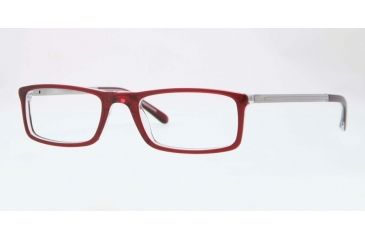 Image of Sferoflex SF1139 Bifocal Prescription Eyeglasses C509-53 - Bordeaux Top On Trasparent Frame