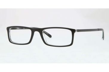 Image of Sferoflex SF1139 Bifocal Prescription Eyeglasses C548-53 - Black On Trasparent Frame
