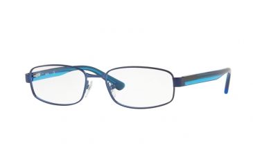 Image of Sferoflex SF2277 Progressive Prescription Eyeglasses 473S-54 - Matte Dark Blue Frame