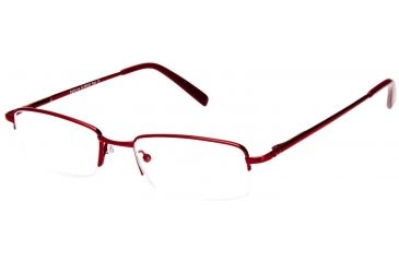 Image of Sightline 6000 Single Vision Prescription Eyeglasses, Red Frame, SLR6000RED100SV