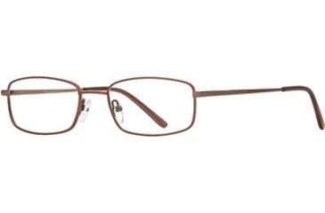 Image of Calligraphy Collections Follett SESC FOLL00 Single Vision Prescription Eyewear - Brown SESC FOLL005345 BN