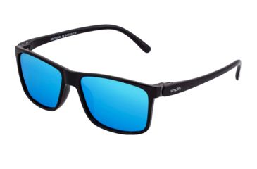 Image of Simplify Ellis Polarized Sunglasses - Unisex, Black/Blue, One Size, SSU123-BL
