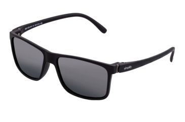 Image of Simplify Ellis Polarized Sunglasses - Unisex, Gloss Black/Black, One Size, SSU123-BK