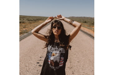 Image of Sito Kitsch Sunglasses, Black/Gold Frame, Horizon Polarized Lens, SIKTH001P