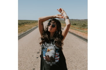 Image of Sito Kitsch Sunglasses, Black/Gold Frame, Horizon Polarized Lens, SIKTH001P