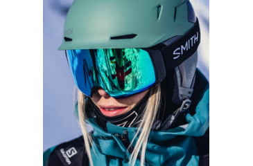 Image of Smith 4D Mag S Googles, ChromaPop Sun Green Mirror, Black, M007600JX99MK