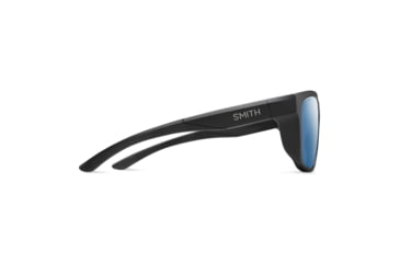 Image of Smith Barra Sunglasses, Matte Black Frame, ChromaPop Glass Polarized Blue Mirror Lens, 20522300360QG