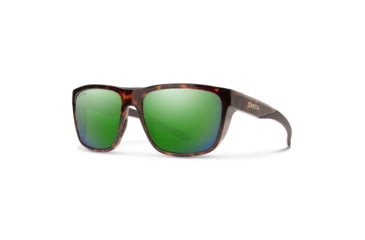 Image of Smith Barra Sunglasses, Tortoise Frame, ChromaPop Glass Polarized Green Mirror Lens, 20522308660UI