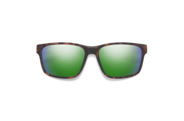 Image of Smith Basecamp Sunglasses, Matte Tortoise Frame, ChromaPop Polarized Green Mirror Lens, 201929N9P59UI
