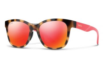 Image of Smith Caper Chromapop Sunglasses - Women's, Havana Rise CPCMDMHVR
