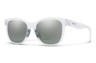 Image of Smith Caper Sunglasses - Womens, Matte Crystal Frame, Chromapop Platinum Mirror Lens, 2010422M453XB