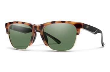Image of Smith Haywire Sunglasses, Honey Tort Frame, Chromapop Gray Green Lens, 201518581551H