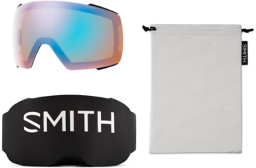 Image of Smith I/O Mag Goggle, MAG Series, Black, ChromaPop Everyday Blue Mirror Lens, M004270JX994B