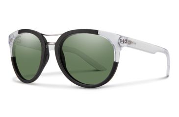 Image of Smith Optics Bridgetown Bifocal Prescription Sunglasses, Matte Black Crystal Block Frame, Polarized, BNCPGNMBCBBI