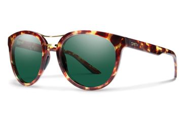 Image of Smith Optics Bridgetown Sunglasses, Yellow Tortoise/Green, OSFA BNPCGRYT