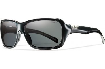 Image of Smith Optics Brooklyn Sunglasses - Black Frame, Polarized Gray Lenses BKPPGYBK