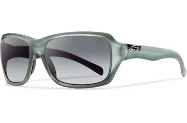 Image of Smith Optics Brooklyn (New) Sunglasses - Matte Sky Frame, Polarized Gray Gradient Lenses BKPPGYGMS